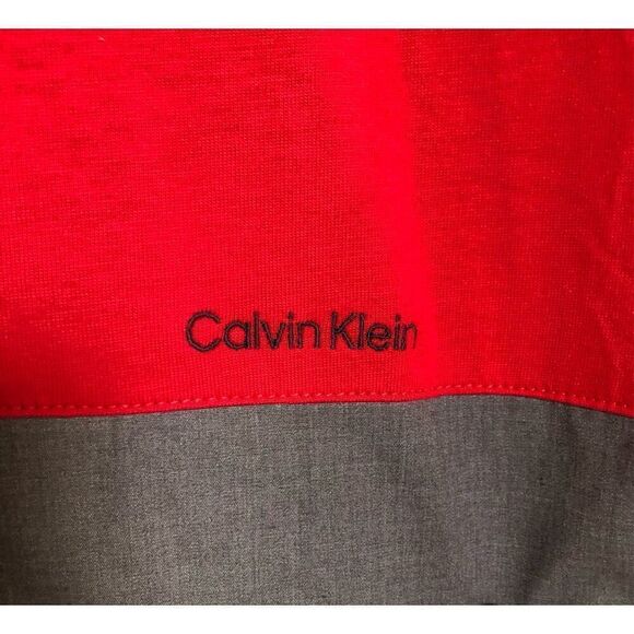 CALVIN KLEIN - M Sz 2XL - NWT Combo Tee in Red, Black & Grey. Very Small Callout - Picture 5 of 12